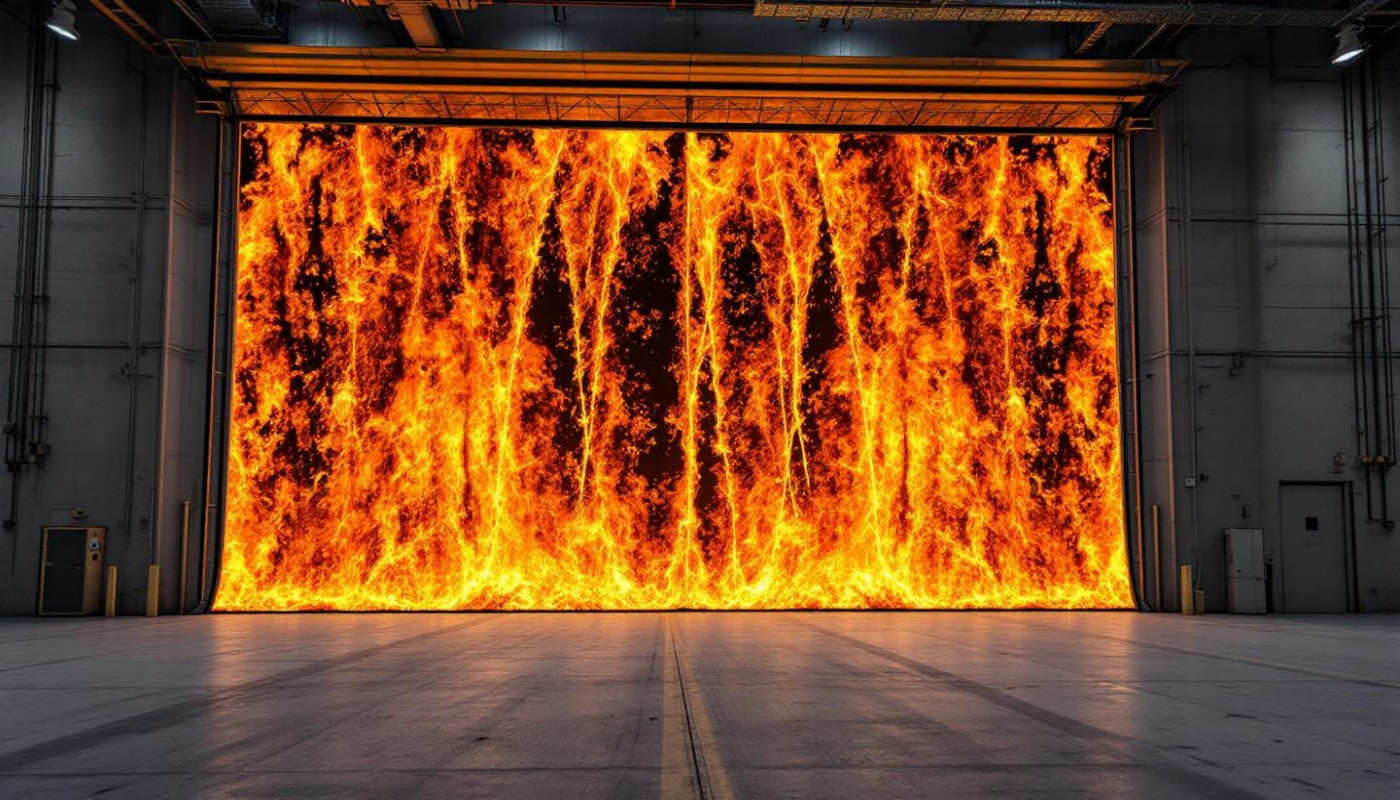 Was ist ein feuerhemmender Brandschutzvorhang?